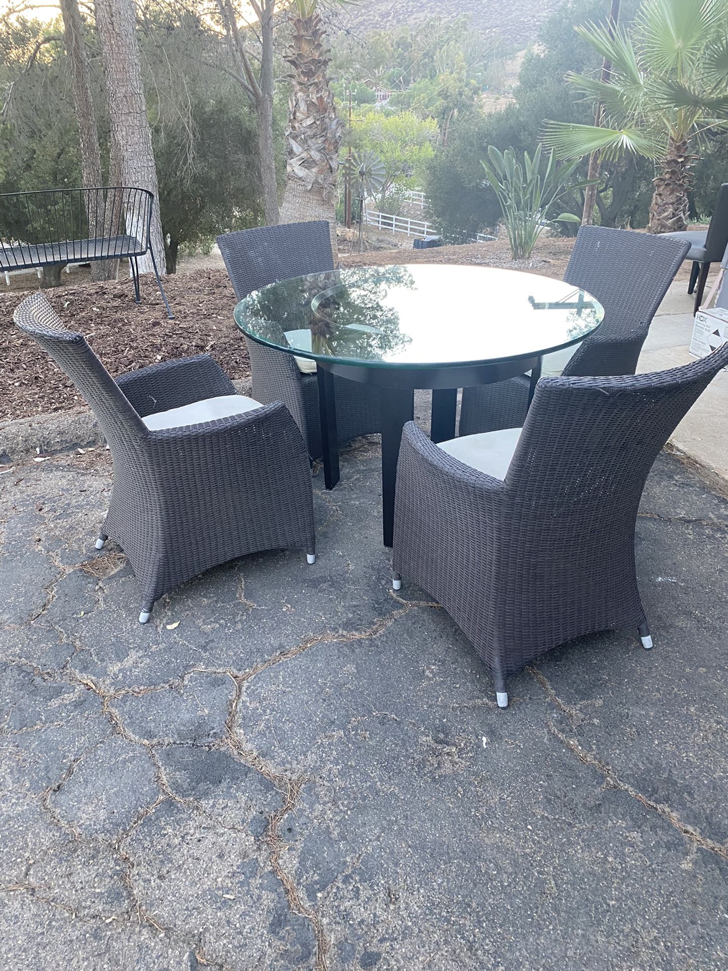Wicker Patio Table And Chairs