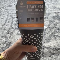 Manna 4 Color Changing Reusable To Go Cups