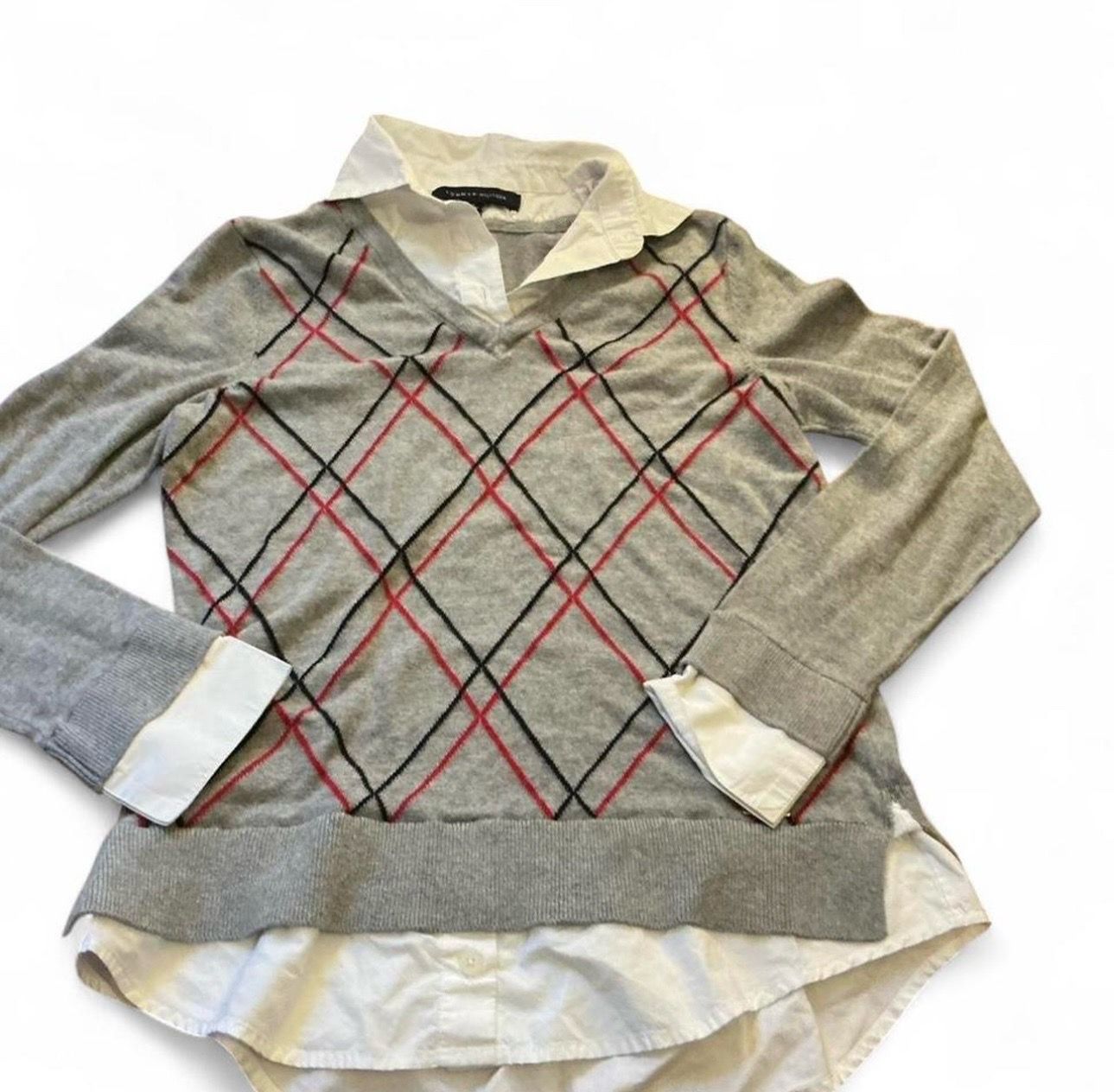 Tommy Hilfiger Sweater w/Collar and Cuffs Size XS
