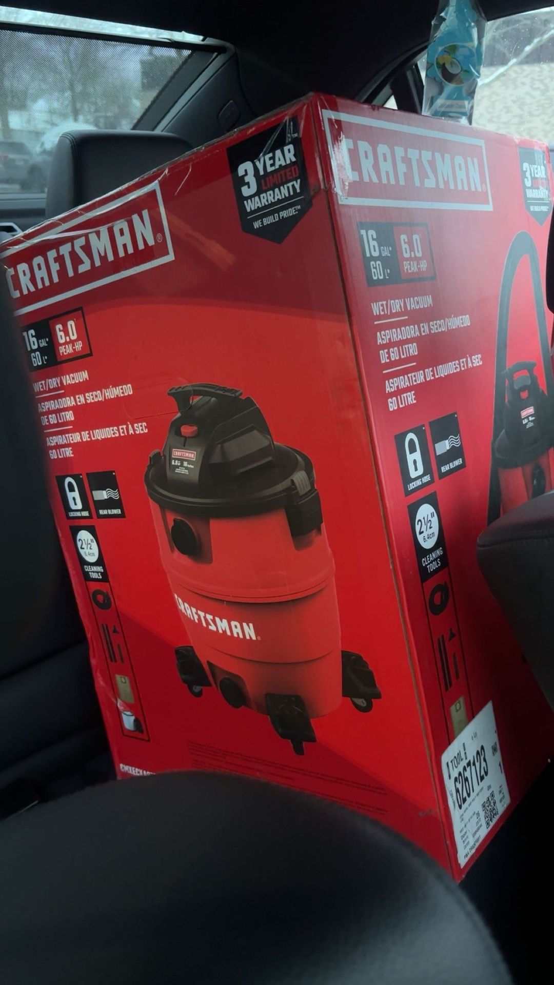 Craftsman 16 Gallon 6hp Shop Vacuum
