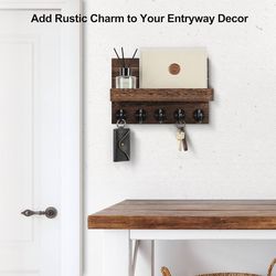 Key Holder For Wall With Shelf 