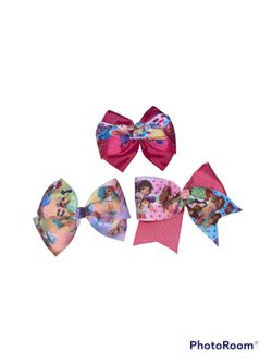 $5 Each Hair Bow / Cartoon Characters / Hablamos Español 