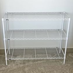 InterMetro White Adjustable Metal Shelf