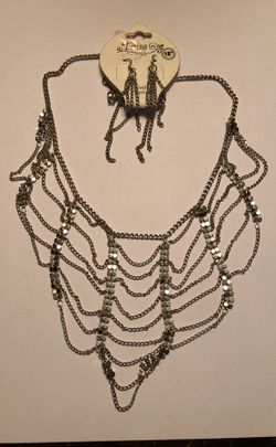 Silver Fashion Set with Earrings