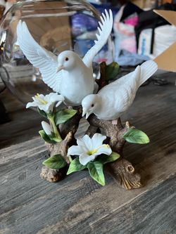Palomas de porcelana de home interior