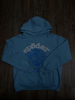Sp5der Baby blue Hoodie