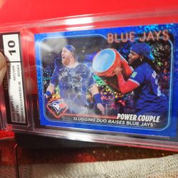 2024 Topps Update Series #US63 Veteran Combos Guerrero Turner Blue Foil /999 UCG GEM MT 10