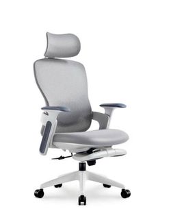 TopJob Fashionable Office Chair, Aura Ergonomic High Back Home Desk Chair with Headrest and Footrest, Ergonomic High-Back Mesh Rolling Work Swivel Cha