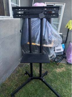 Universal Rolling TV Stand Mount w/ Shelf for 32”-70” TVs