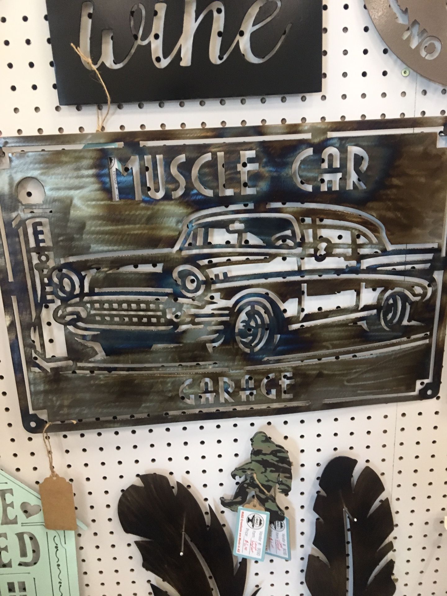 Metal muscle car