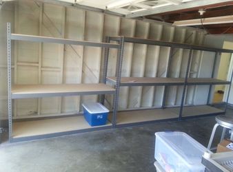 Garage Storage Stock Supply Shelves 6 ft W x 2 ft D Shelving Stronger Than Homedepot Lowes Costco And Ivar Systems Delivery Available