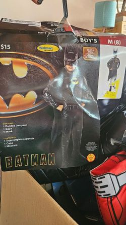 Batman costume boys halloween new size 8