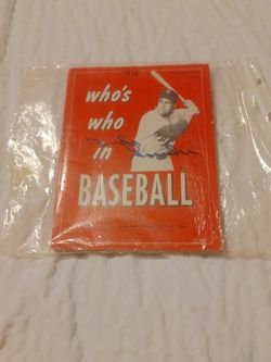 Who's Who In Baseball Duke Snyder's Autographed Book 1956
