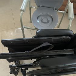 Wheel And Commode Chair