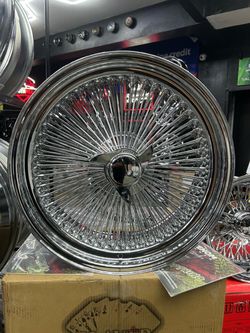 New 20x8 150 Spoke All Chrome Player Wire Wheels $$2600