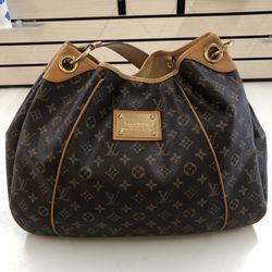 Louis Vuitton Galliera GM Monogram Canvas Shoulder Bag Brown