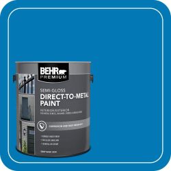 BEHR Premium Direct-To-Metal Semi-Gloss Paint – Bright Blue