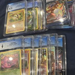 Old Blue label CGC pokemon slab Lot for sale !
