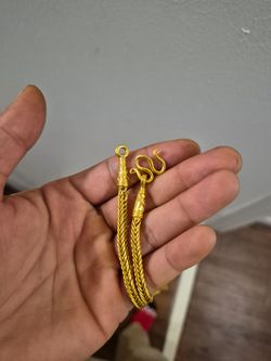 23k wheat chain 24 inches 30.1 grams