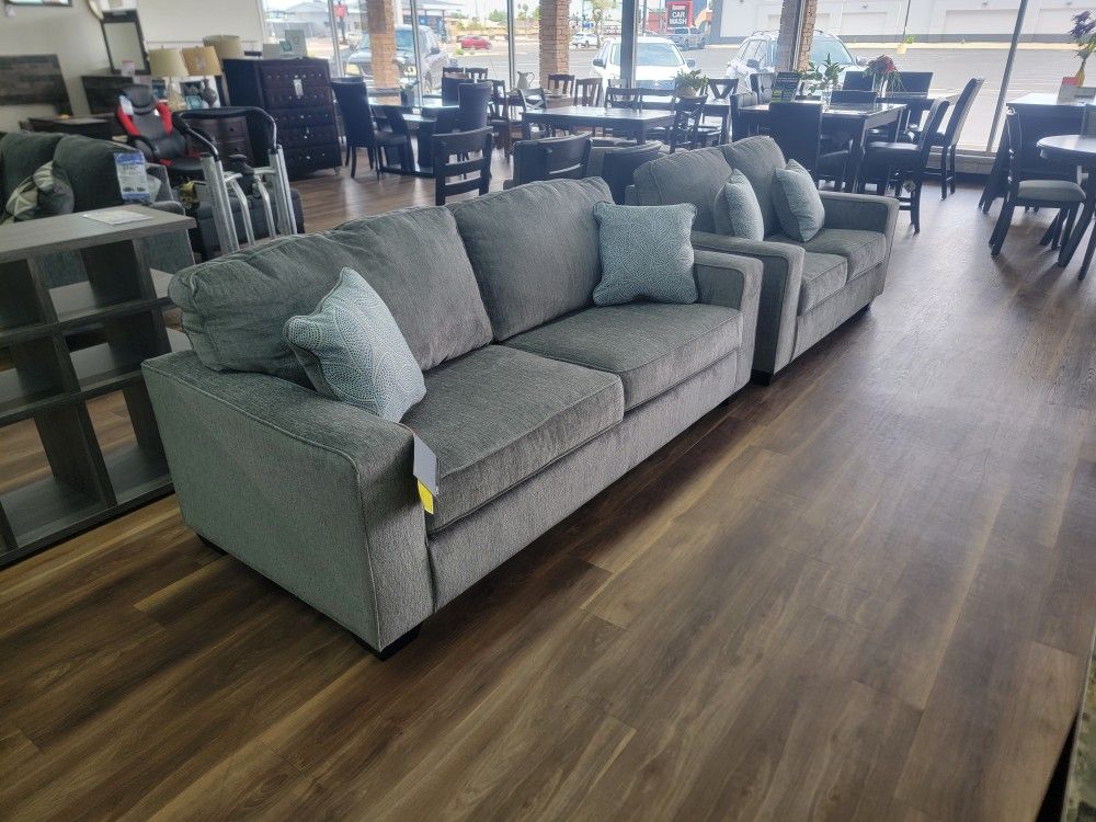 New Sleeper Sofa And Lovesest In Alloy