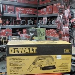 DEWALT 20V MAX LITHIUM ION 1/2 GALLON (1.9 L) WET/DRY VACUUM (TOOL ONLY)