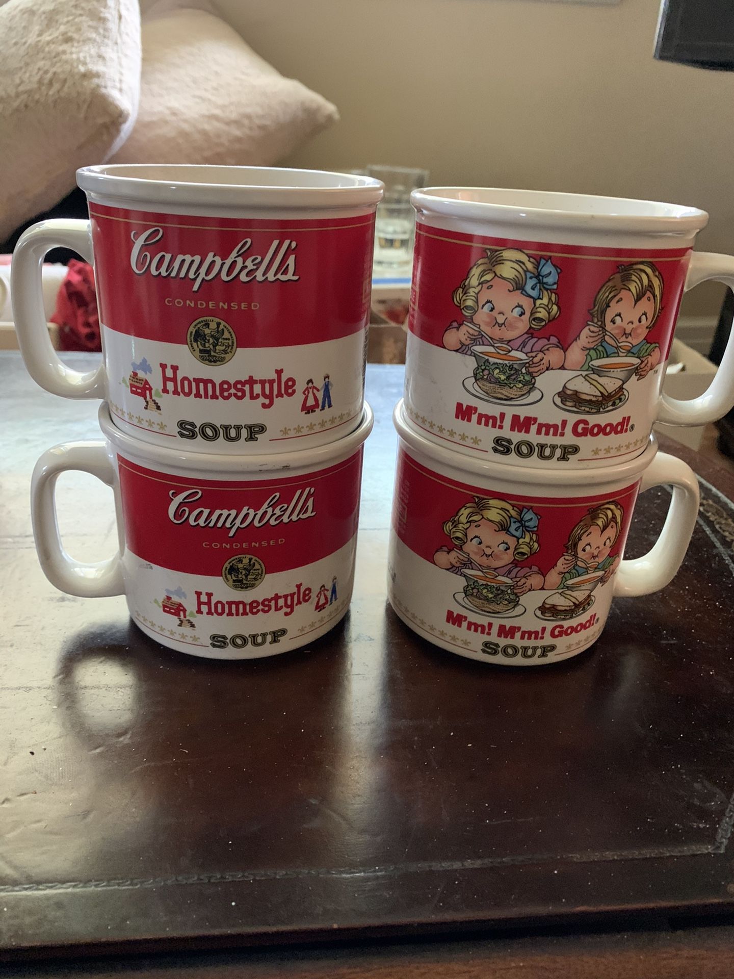 Set of Campbell soup mugs 1989