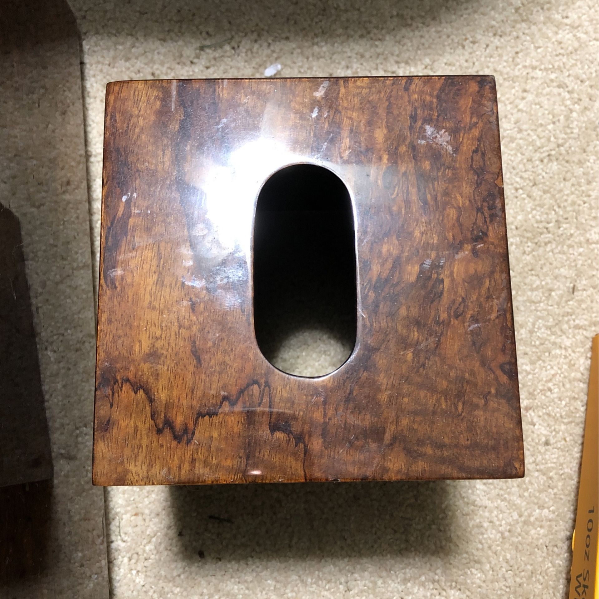 Trash Can And Kleenex Holder