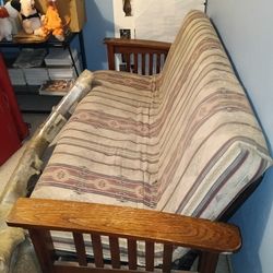 Folding futon couch to double or full size bed