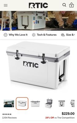 New RTIC 52 QT ULTRA-LIGHT COOLER