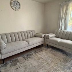 Sofa and loveseat