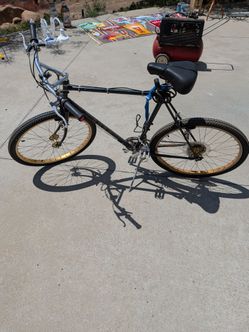 Vintage Ross Mountain Bike with Gold Rims