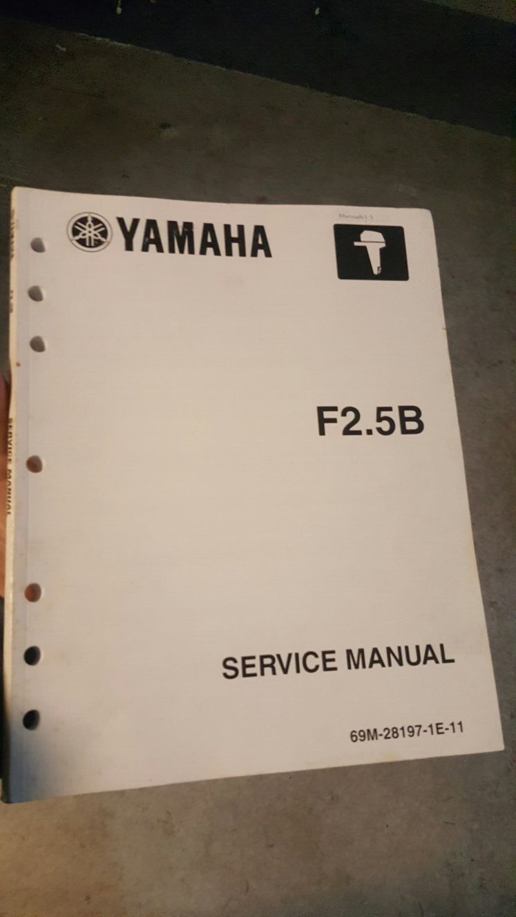 Yamaha service manual 2.5 hp