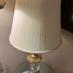 Crystal/brass 1920s Decorative Lamp