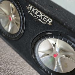 Kicker Subwoofers With Ported Box