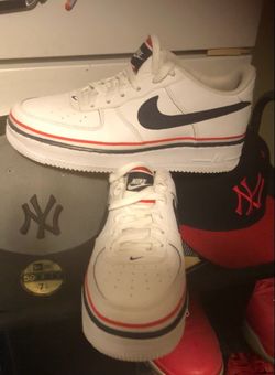 Nike Air Force 1 low lv8 ribbon white blue Size 7