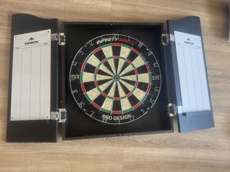 Dart Board With Cabinet