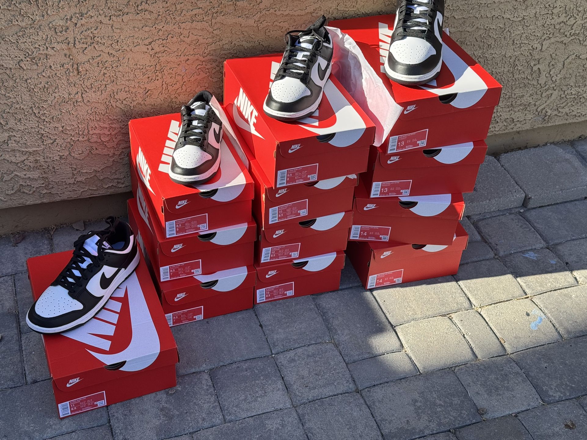DS NEVER WORN. NIKE DUNK PANDA (black /white). Multiple Sizes