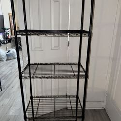 Black Metal Shelving Rack