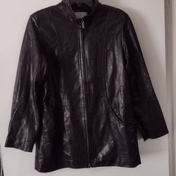 Black Genuine Lambskin Jacket 