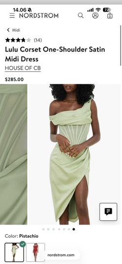 House of CB Lulu Corset Dress in Pistachio 