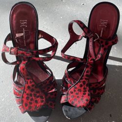Inc Red Polka Dot Heels