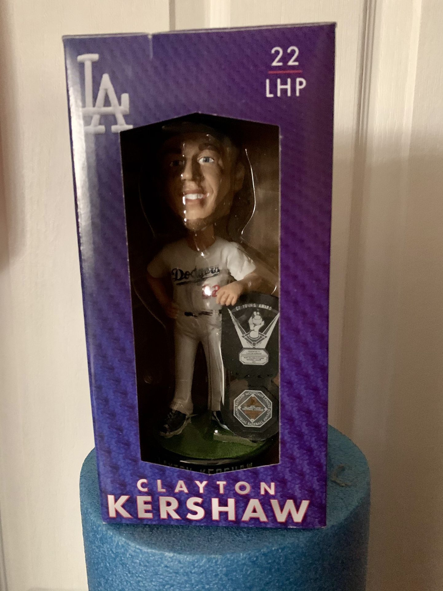 Clayton Kershaw Bobble head. CY Young Award.