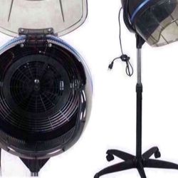 Salon Hair Bonnet Dryer w/Adjustable Height and Rolling Base