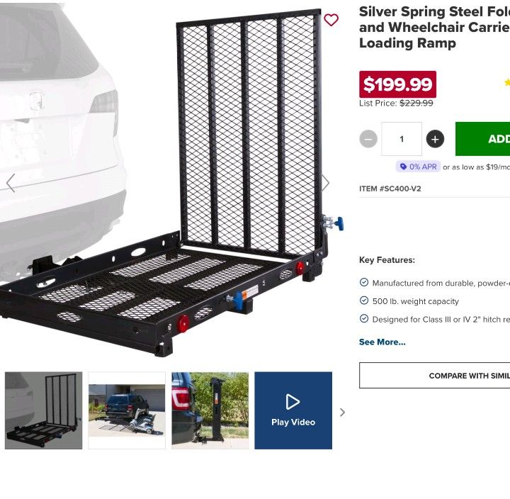 Scooter/Wheelchair  Carrier