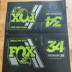 Fox 34 fork and shock decal kit