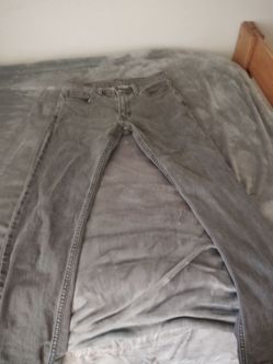 Gray Washed Denim Jeans