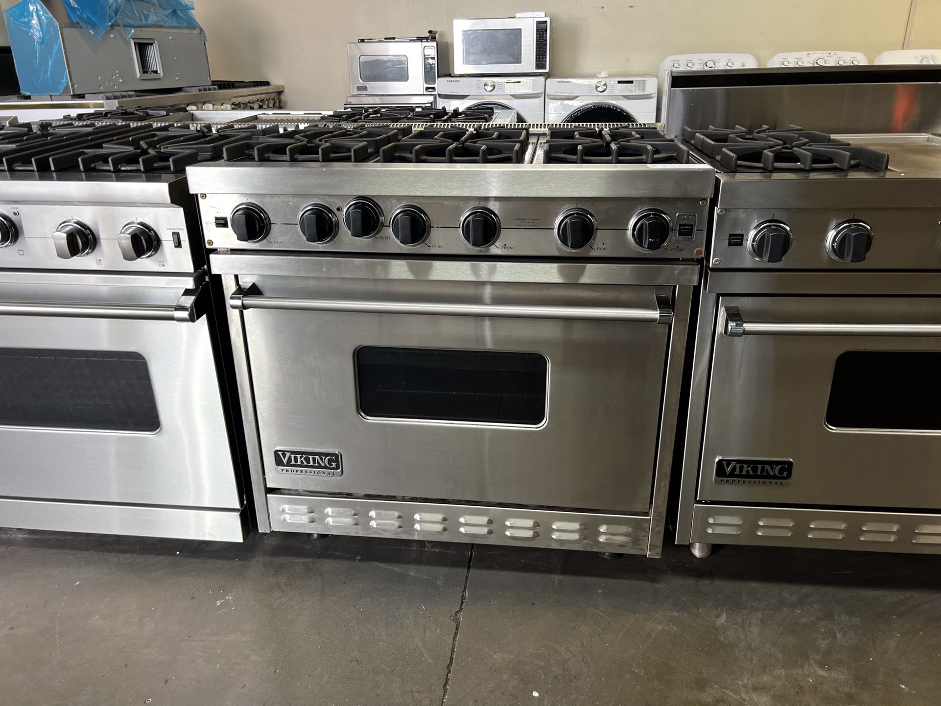 Viking 36”Wide All Gas Range Stove With 6Burners In Stainless Steel