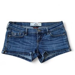 Hollister blue super low rise y2k  mini shorts