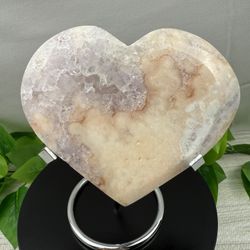 Crystal Pink Amethyst Heart