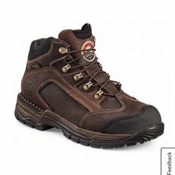 SIZE 9 IRISH SETTER BY RED WING WATERPROOF LEATHER SAFETY TOE BOOTS BRAND NEW